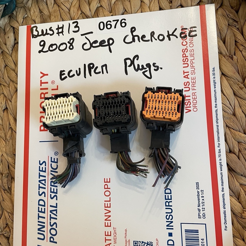 ✅ 05-10 Jeep Grand Cherokee Dodge PCM ECU Connector Plug Pigtail Set #️⃣0676